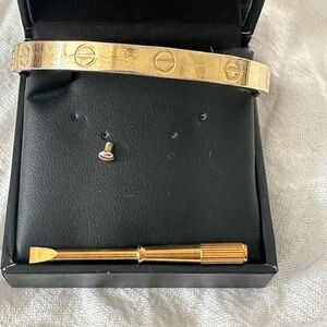 Love Charles Revson 1970 Gold Screw Motif Bracelet with Tool